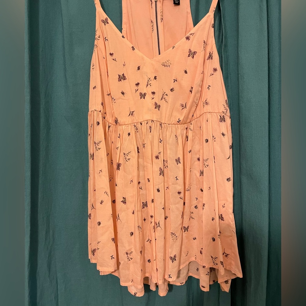 Light Orange Butterfly Blouse Tank